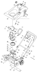 Page B Diagram and Parts List for 31AS2B5-801 2005-2 Yard Man Snow Blower